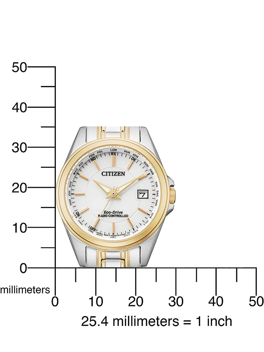 Citizen EC1186-85A Eco-Drive radio controlled Ladies Watch 29mm 10ATM