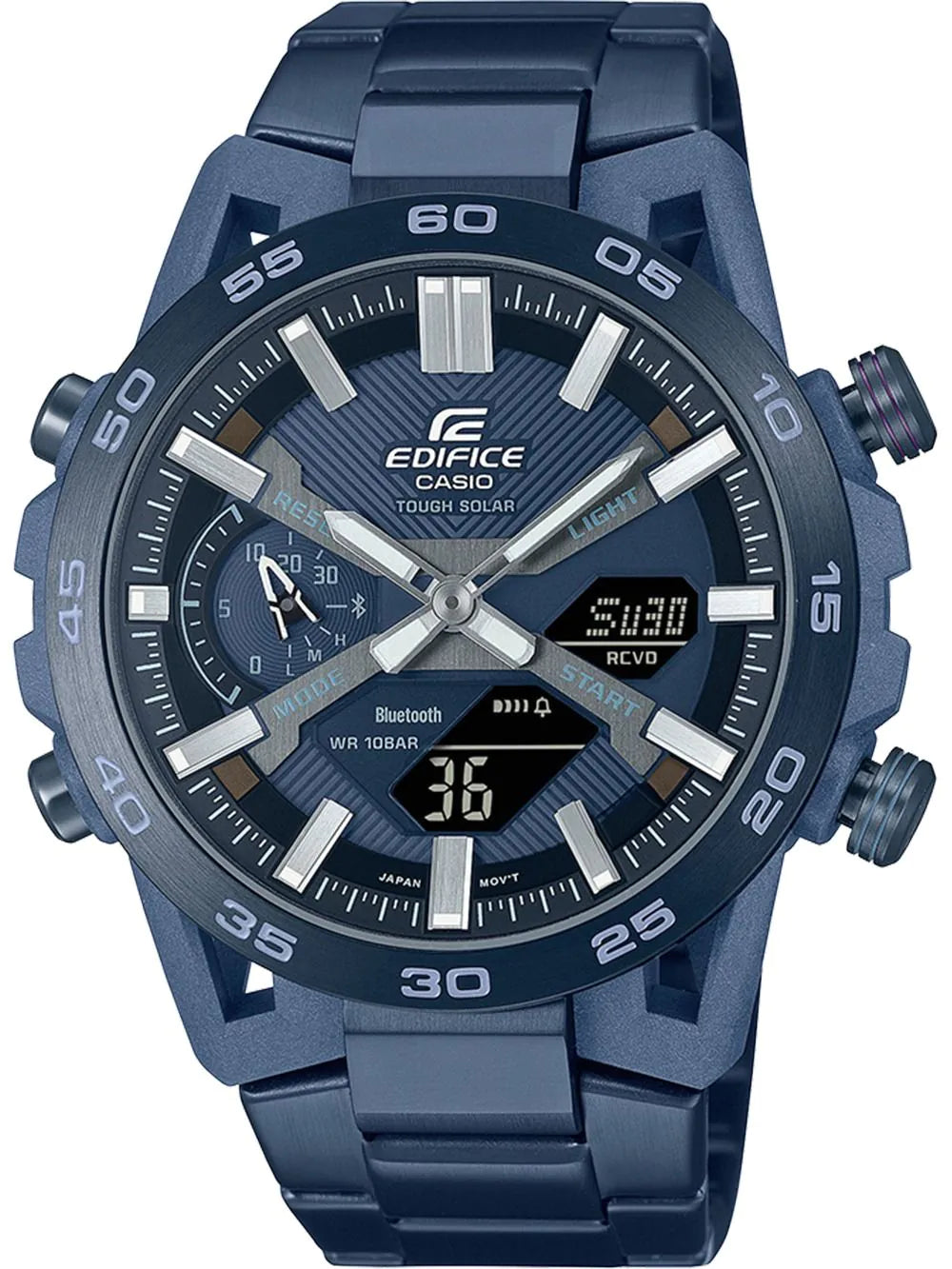 Casio ECB-2000CB-2AEF Mens Watch Edifice Sospensione Solar 48mm 10ATM