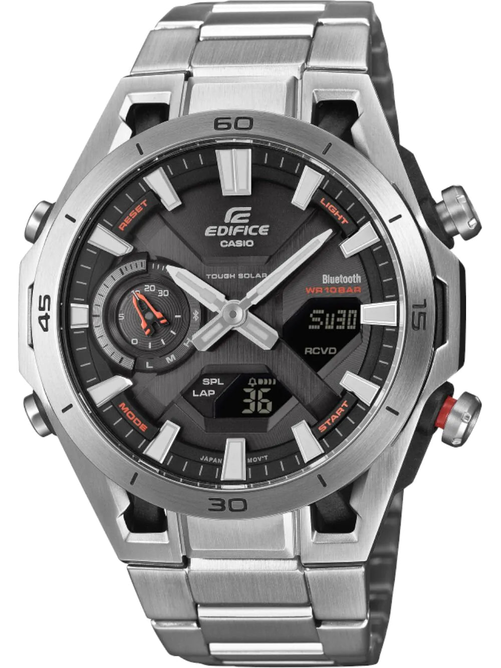 Casio ECB-2300D-1AEF Mens Watch Edifice Solar 46mm 10ATM
