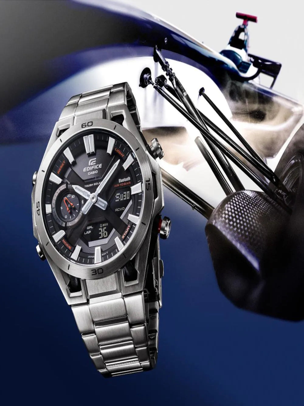 Casio ECB-2300D-1AEF Mens Watch Edifice Solar 46mm 10ATM
