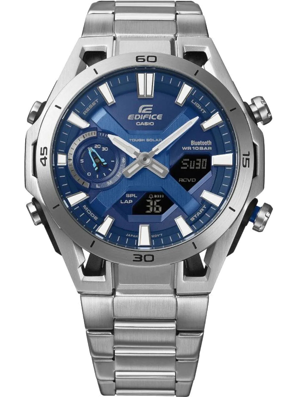Casio ECB-2300D-2AEF Mens Watch Edifice Solar 46mm 10ATM