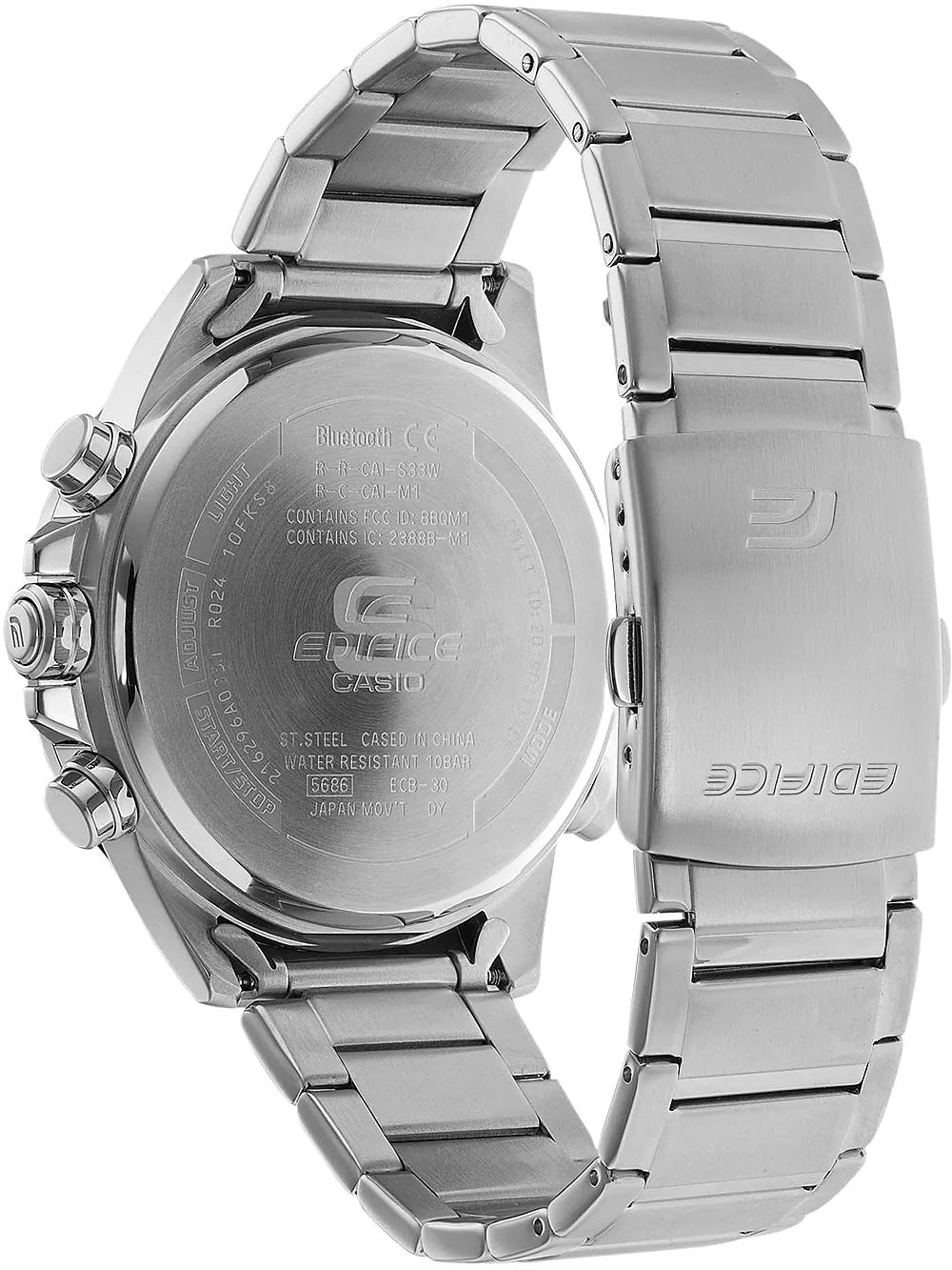 Casio ECB-30D-2AEF Edifice Mens Watch 48mm 10ATM