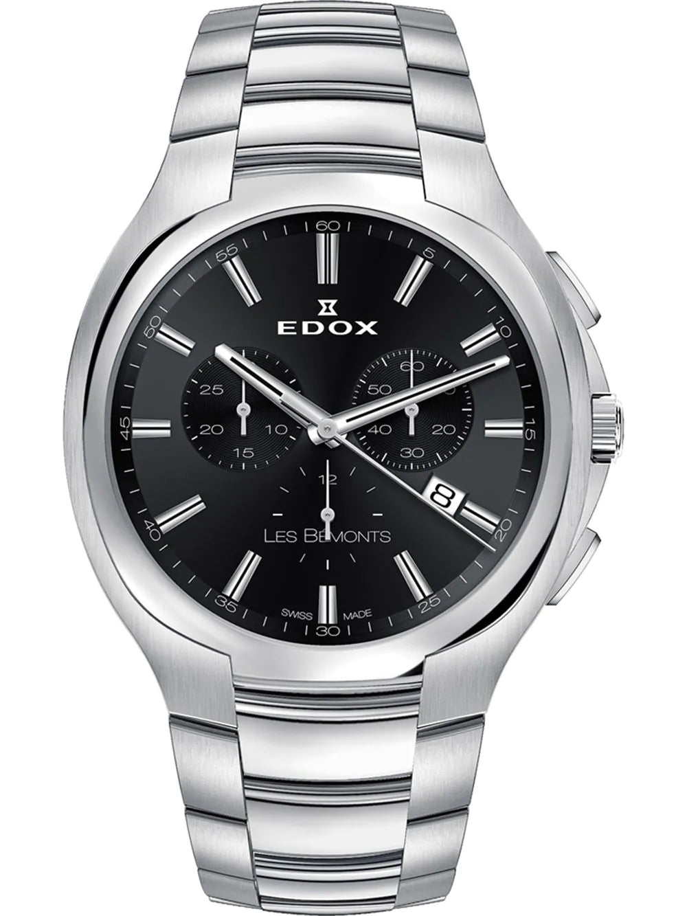 Edox 10239-3-NIN Les Bemonts Chronograph Mens Watch42mm 3ATM