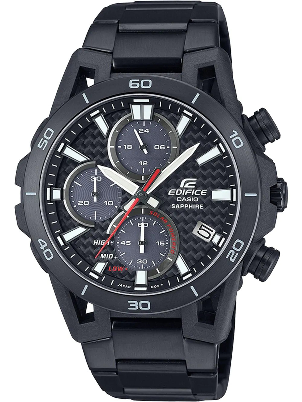Casio EFS-S640DC-1AVUEF Mens Watch Edifice Chronograph Solar 44mm 10ATM