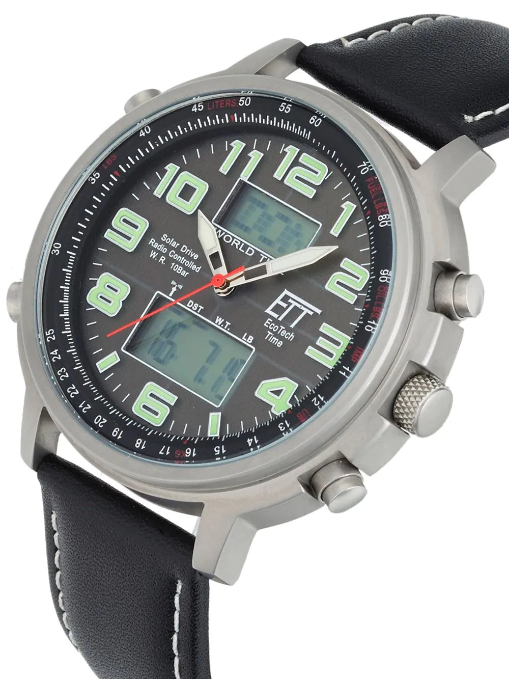 ETT EGS-11301-22L Solar Drive Radio Controlled Hunter II Chrono 48mm 10ATM