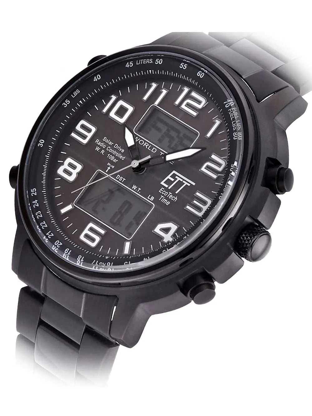 ETT EGS-11390-25M men`s solar radio controlled watch 48mm 10ATM