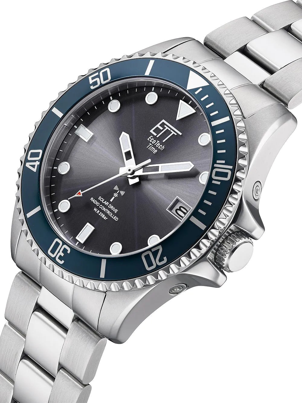ETT EGS-11605-35M Professional Solar Radio Controlled Mens Watch 44mm 20ATM