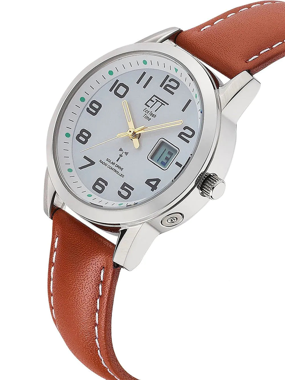 ETT ELS-11616-61L Gobi Solar Radio Controlled Ladies Watch 34mm 5ATM