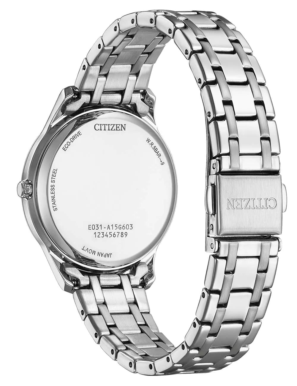 Citizen EM0411-71A Ladies Watch Eco-Drive Elegance 34mm 5ATM