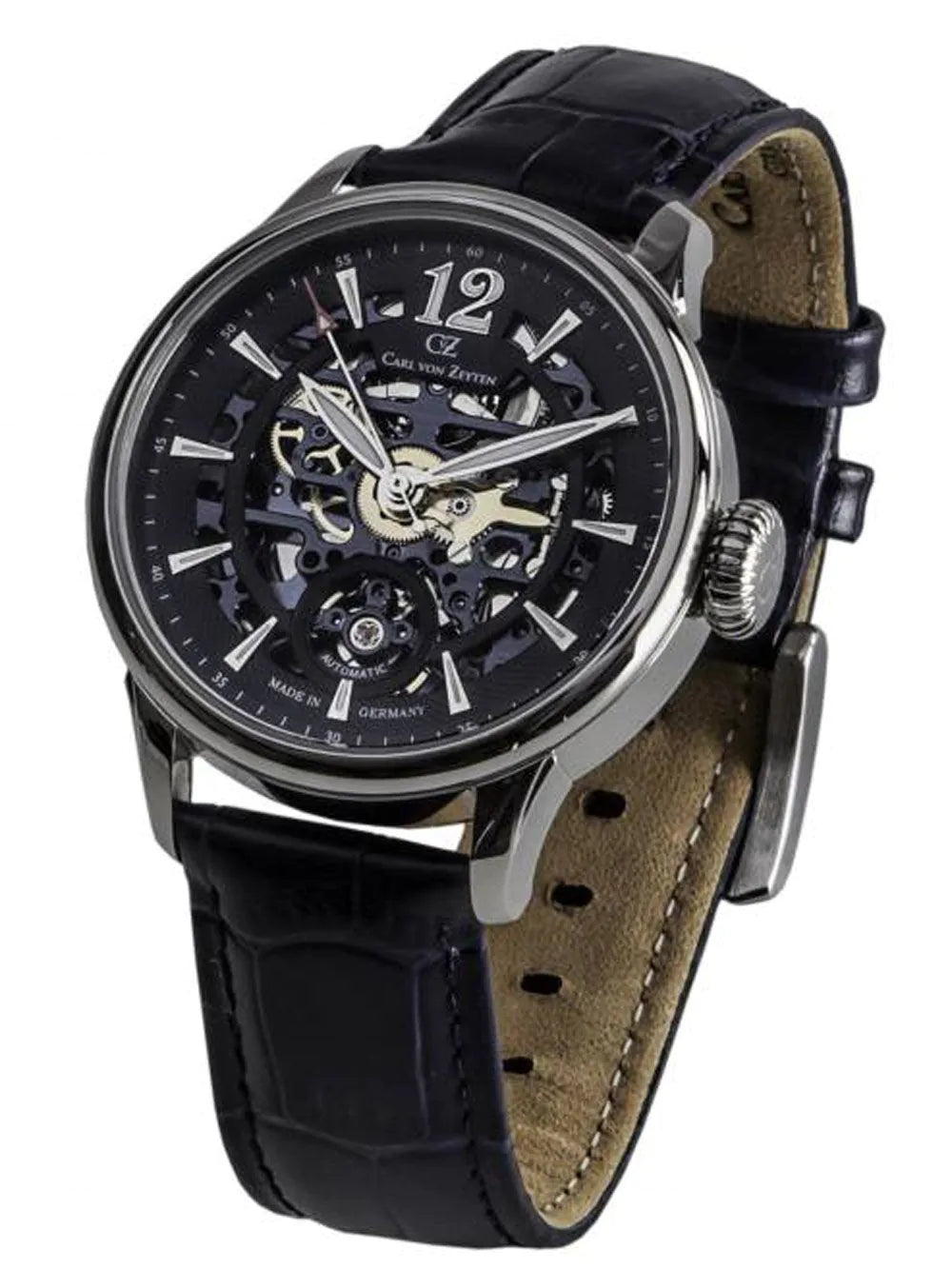 Carl von Zeyten CVZ0051BL Mens Watch Enz Automatic 40mm 5ATM