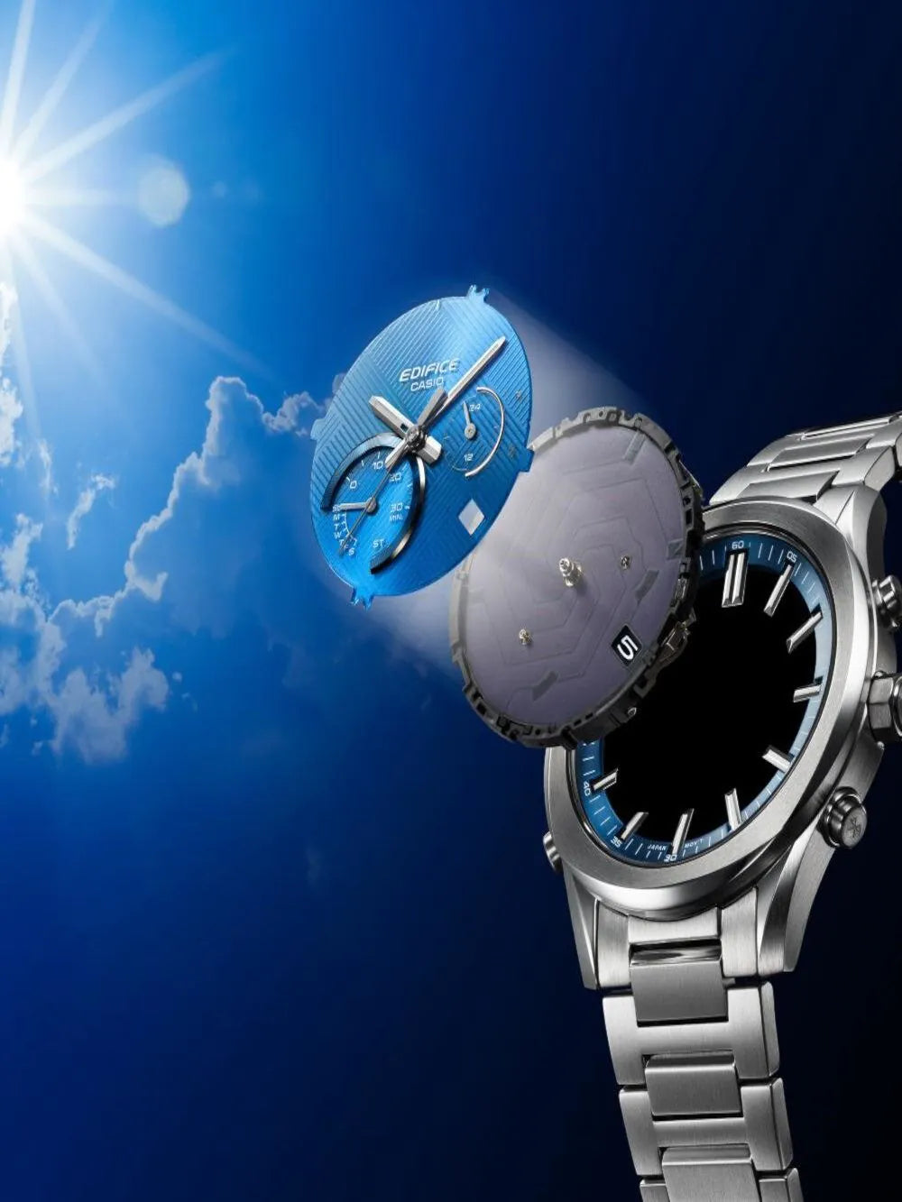 Casio EQB-1300D-2AEF Mens Watch Edifice Chronograph Solar 40mm 10ATM