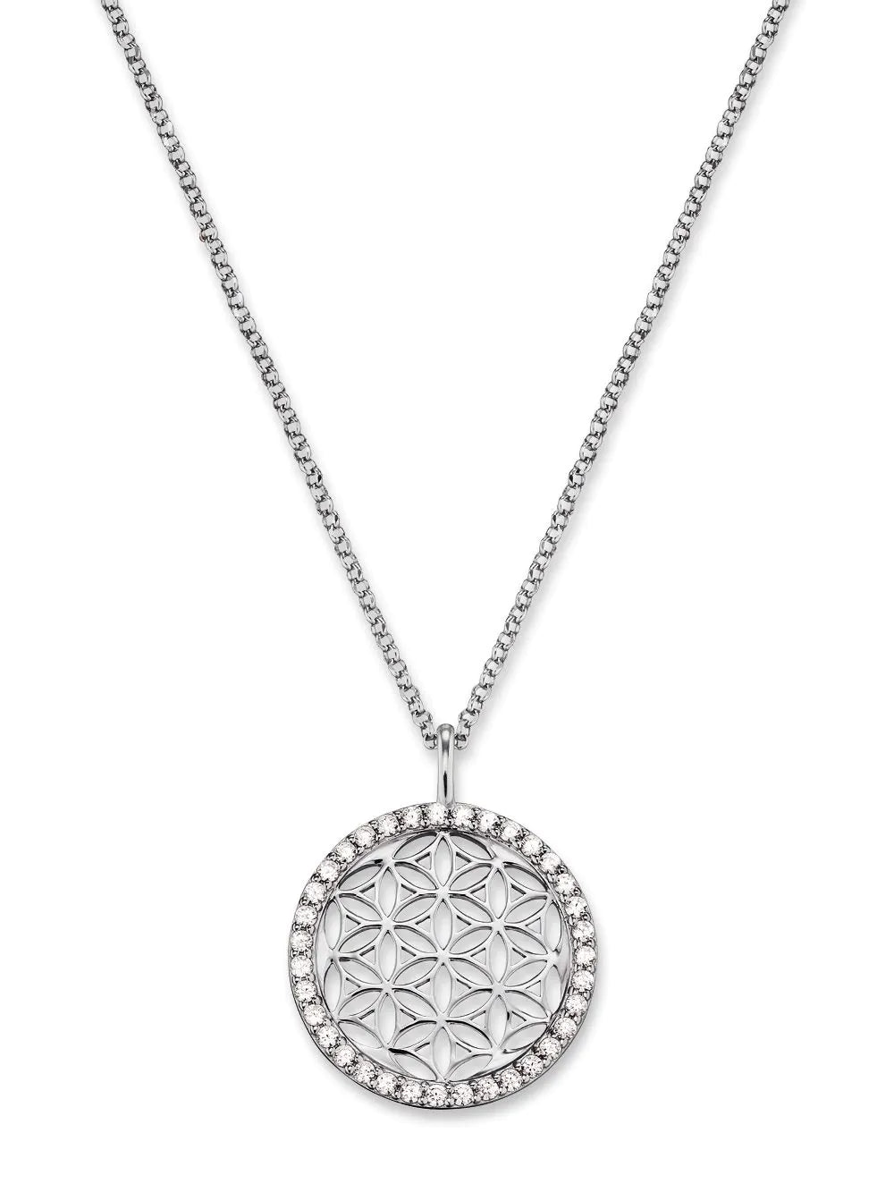 Engelsrufer ERN-LILLIFL-ZI Flower of Life Ladies Necklace 45cm, adjustable