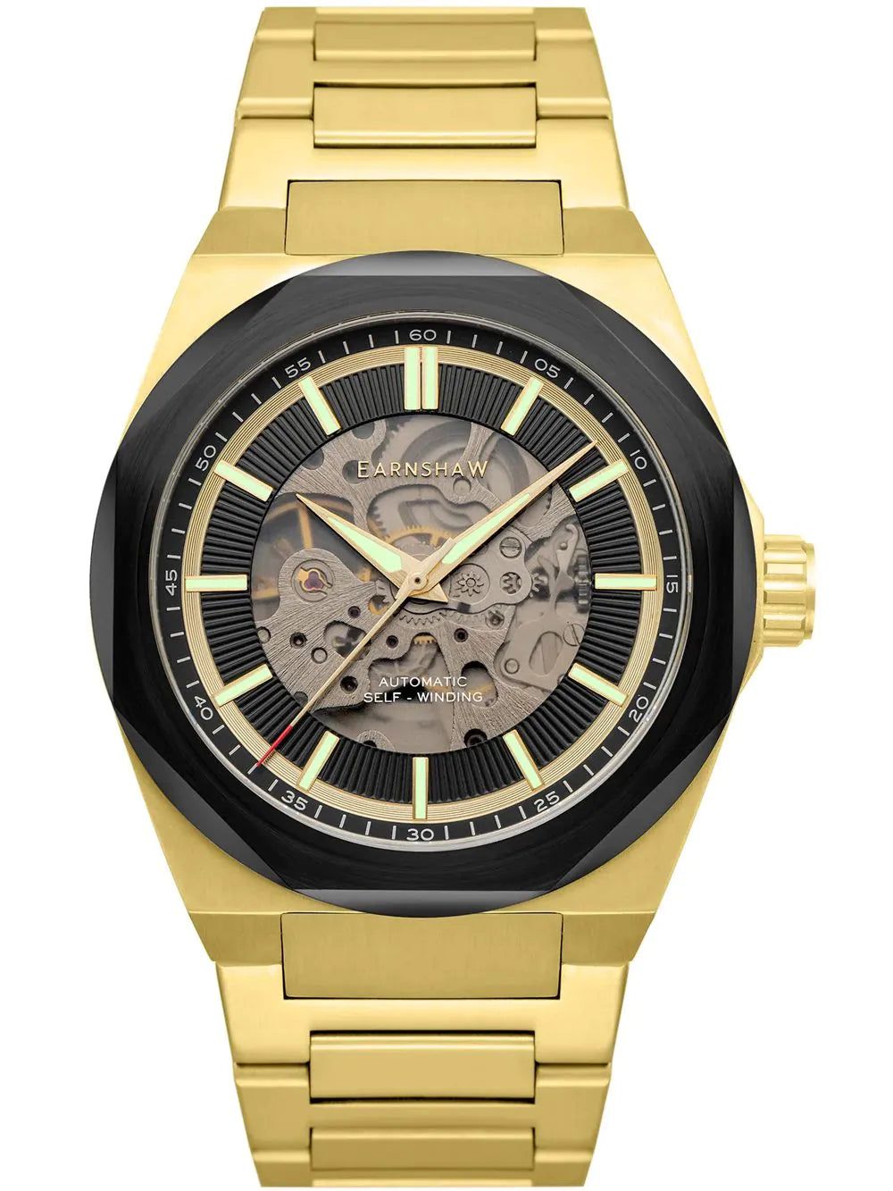 Thomas Earnshaw ES-8182-99 Clark Skeleton Automatic Mens Watch 44mm