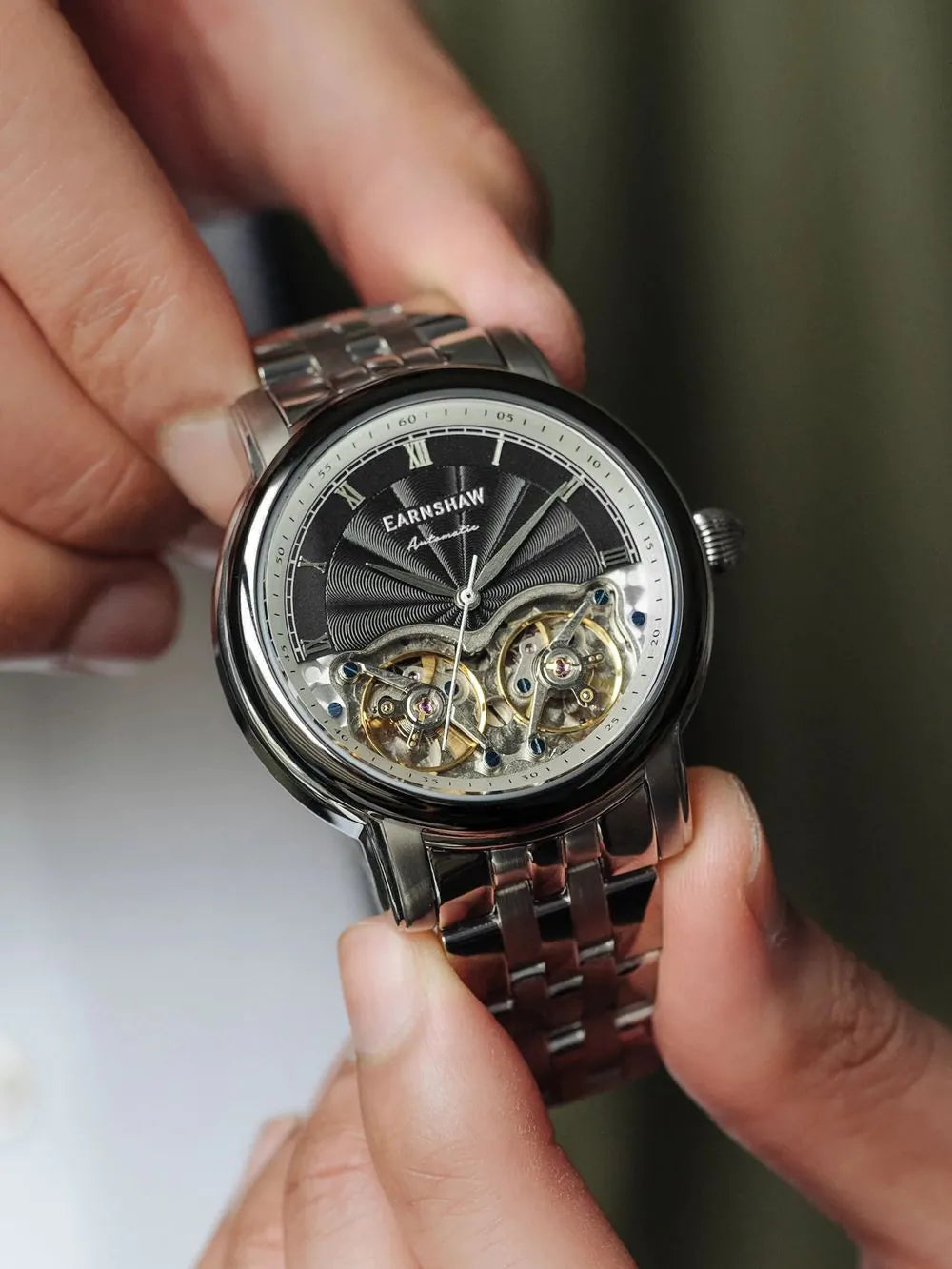 Thomas Earnshaw ES-8255-11 Longitude Double Barrel Automatic 42mm