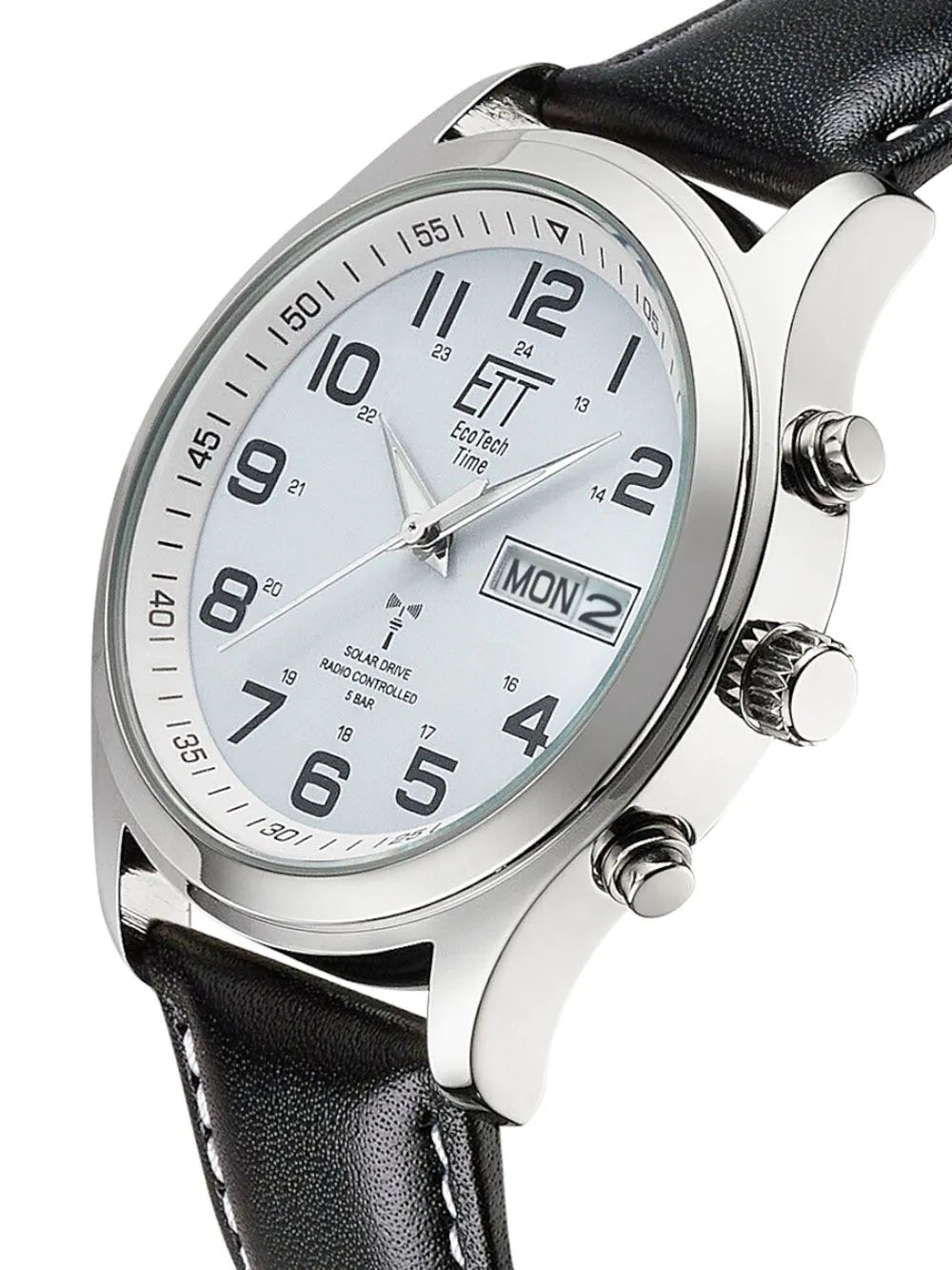 ETT Eco Tech Time EGS-11436-12L Mens Watch Radio-controlled Solar Drive Gobi 42mm 5ATM