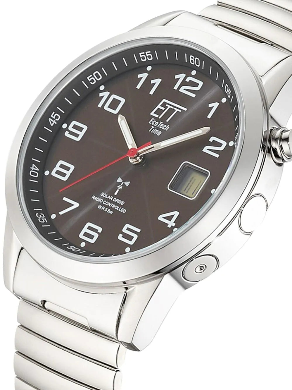 ETT Eco Tech Time EGS-11712-22Z Mens Watch Radio-controlled Solar Drive Basic 41mm 5ATM
