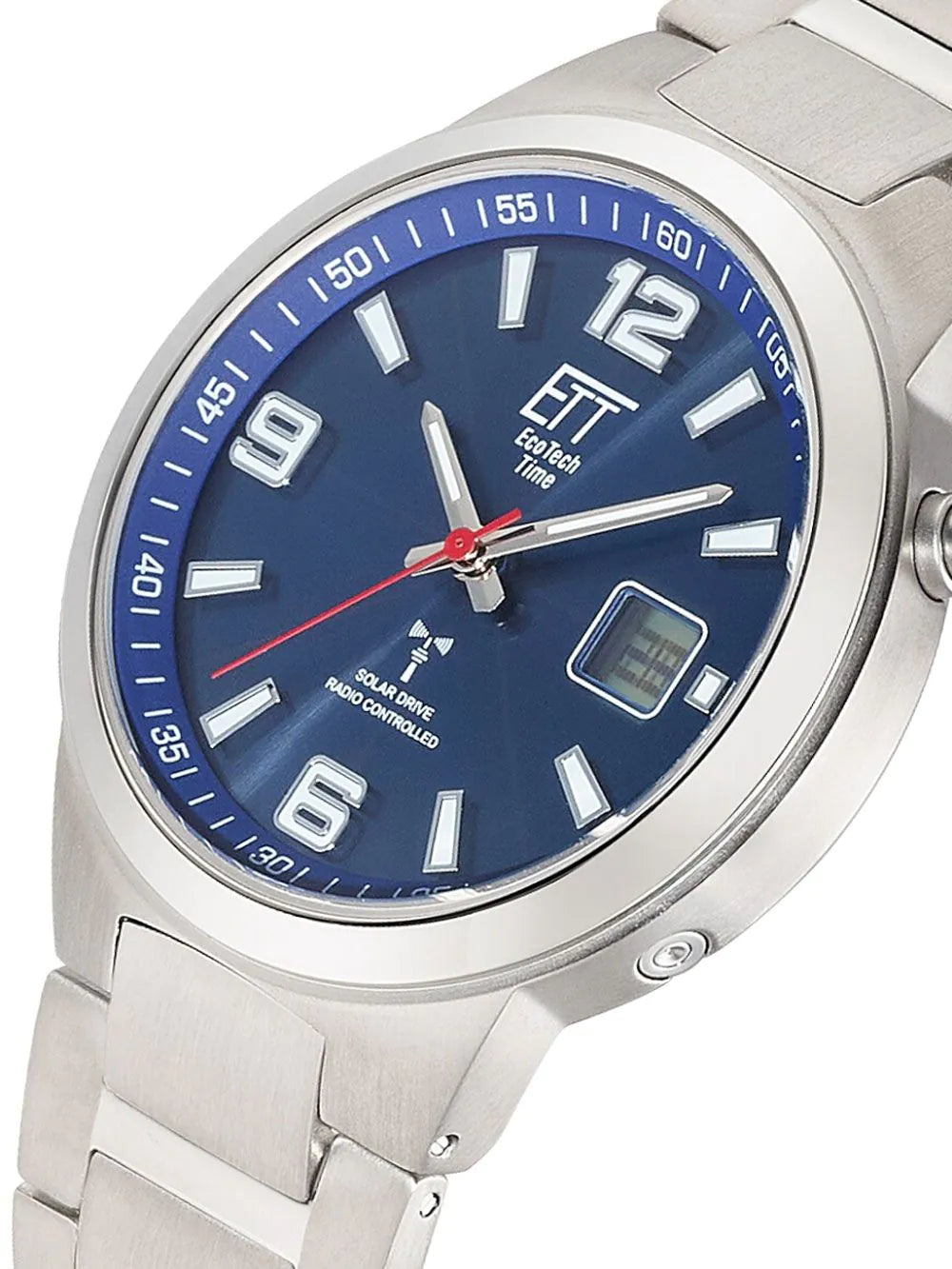 ETT Eco Tech Time EGT-11709-32M Mens Watch Radio-controlled Solar Drive Everest Gents Titan 41mm 5ATM