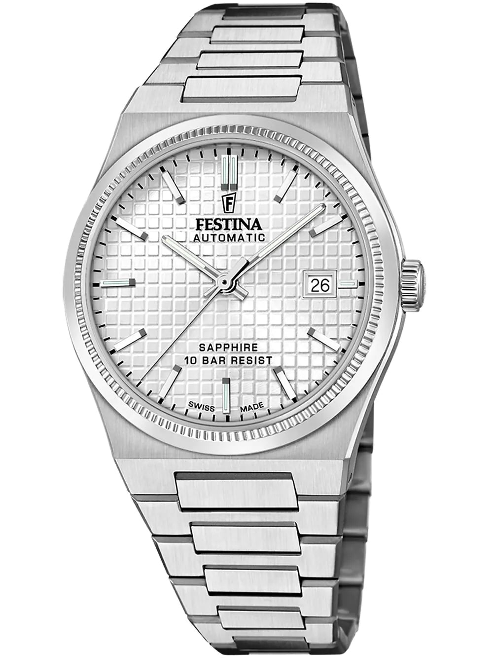 Festina F20028/1 Mens Watch Swiss Made Rivé Automatic 40mm 10ATM