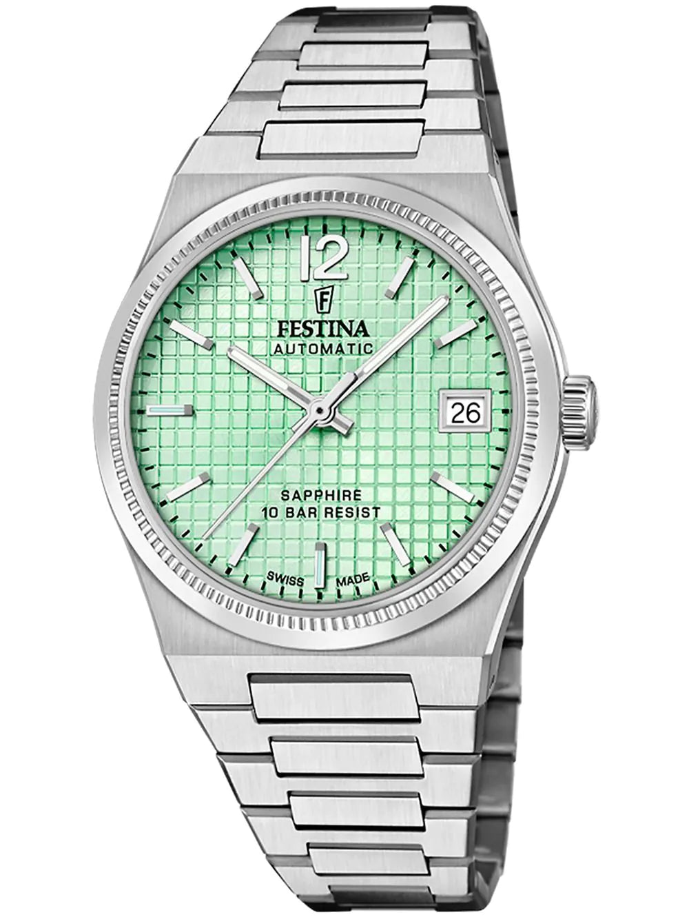 Festina F20029/3 Ladies Watch Swiss Made Rivé Automatic 35mm 10ATM