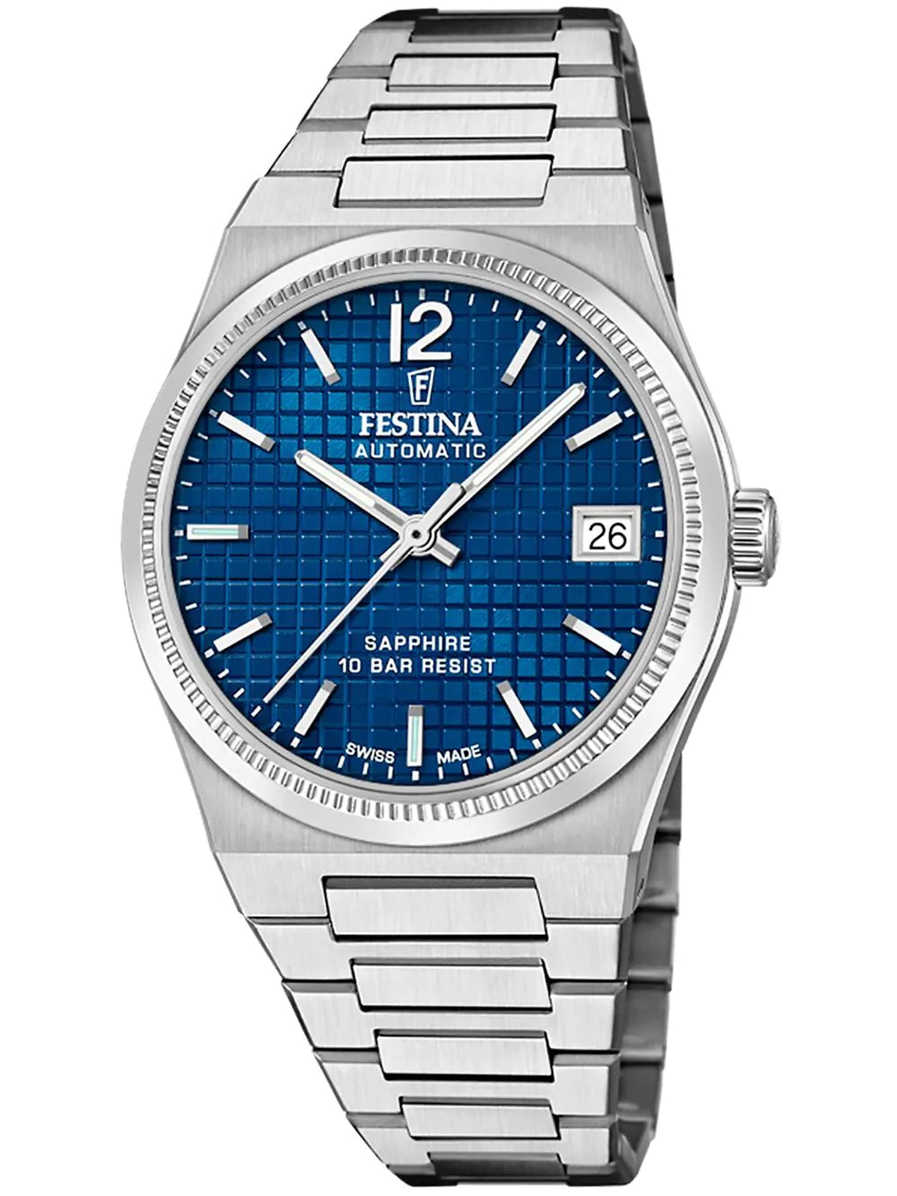 Festina F20029/4 Ladies Watch Swiss Made Rivé Automatic 35mm 10ATM