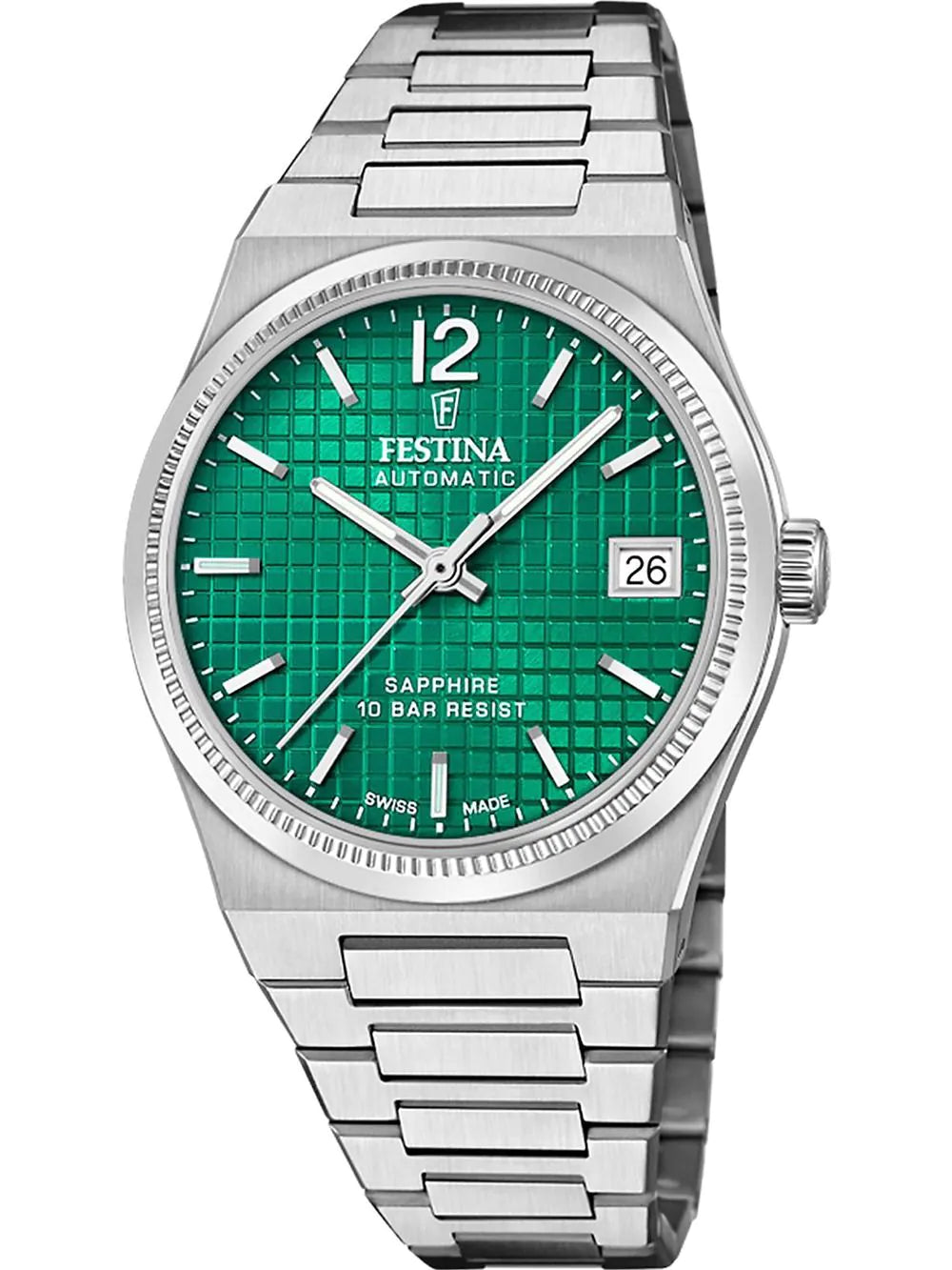Festina F20029/5 Ladies Watch Swiss Made Rivé Automatic 35mm 10ATM