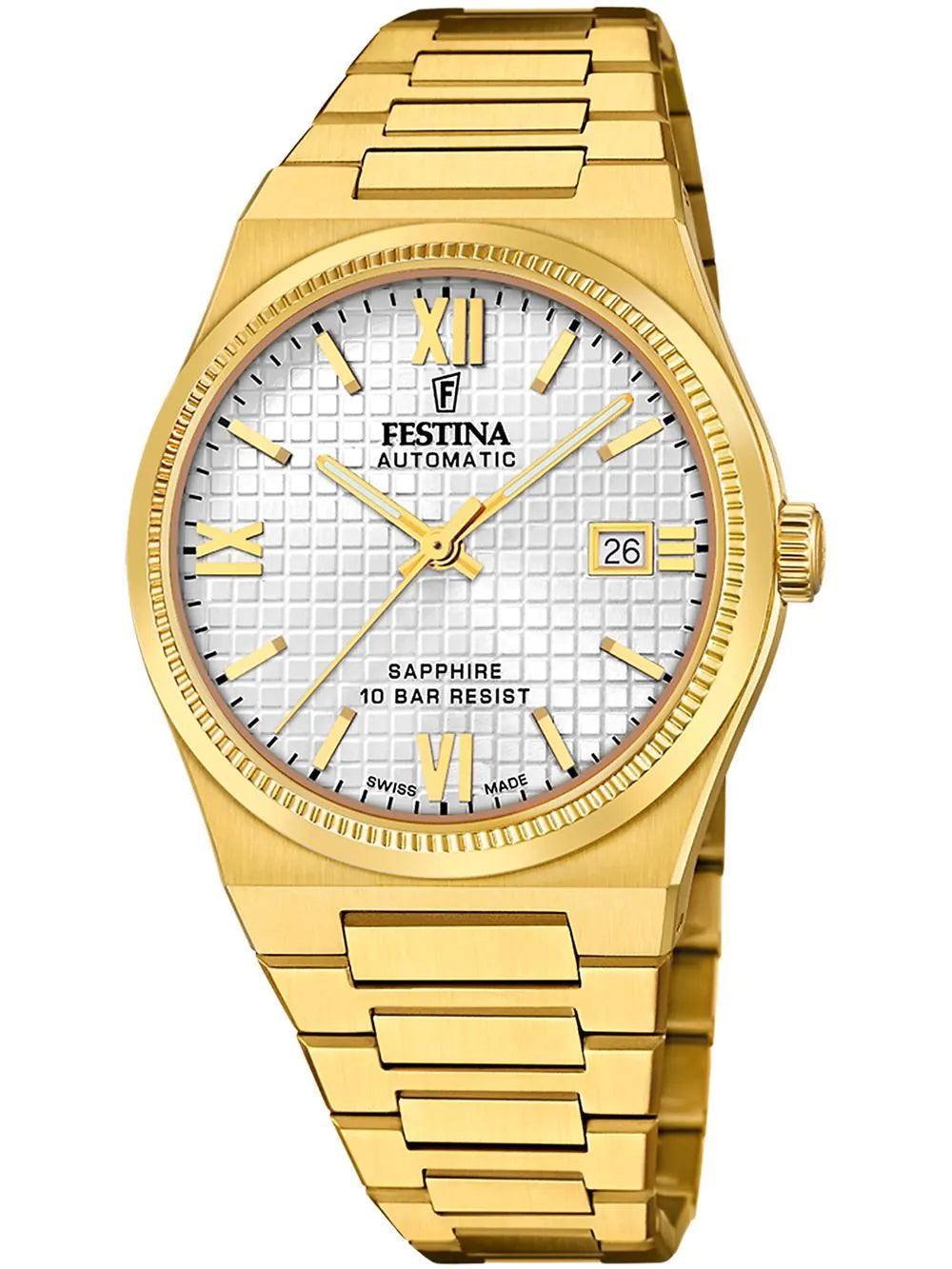 Festina F20032/1 Mens Watch Swiss Made Rivé Automatic 40mm 10ATM