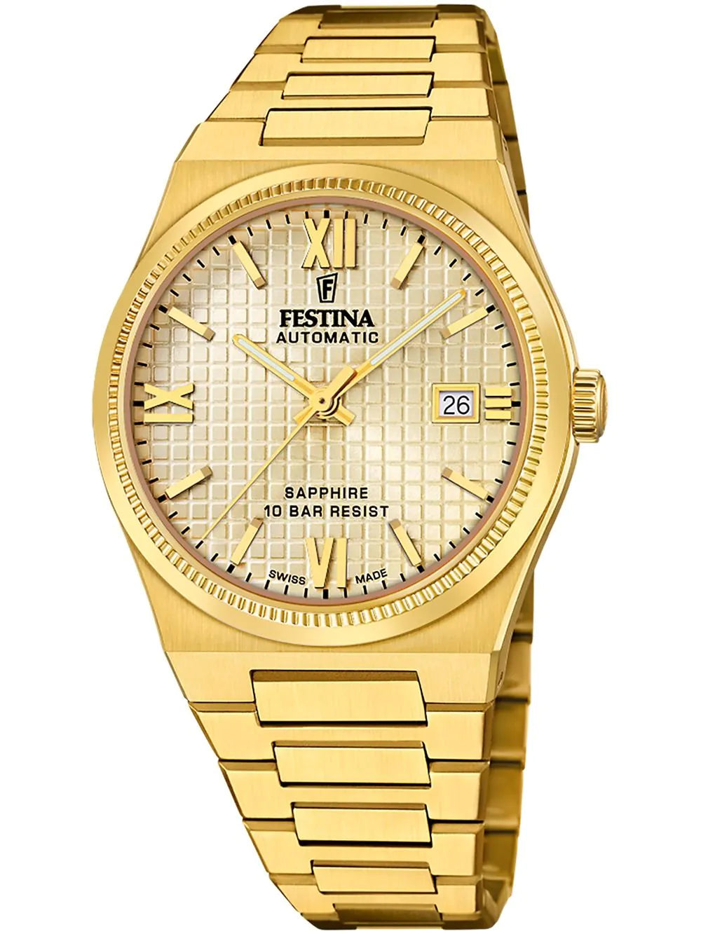 Festina F20032/2 Mens Watch Swiss Made Rivé Automatic 40mm 10ATM