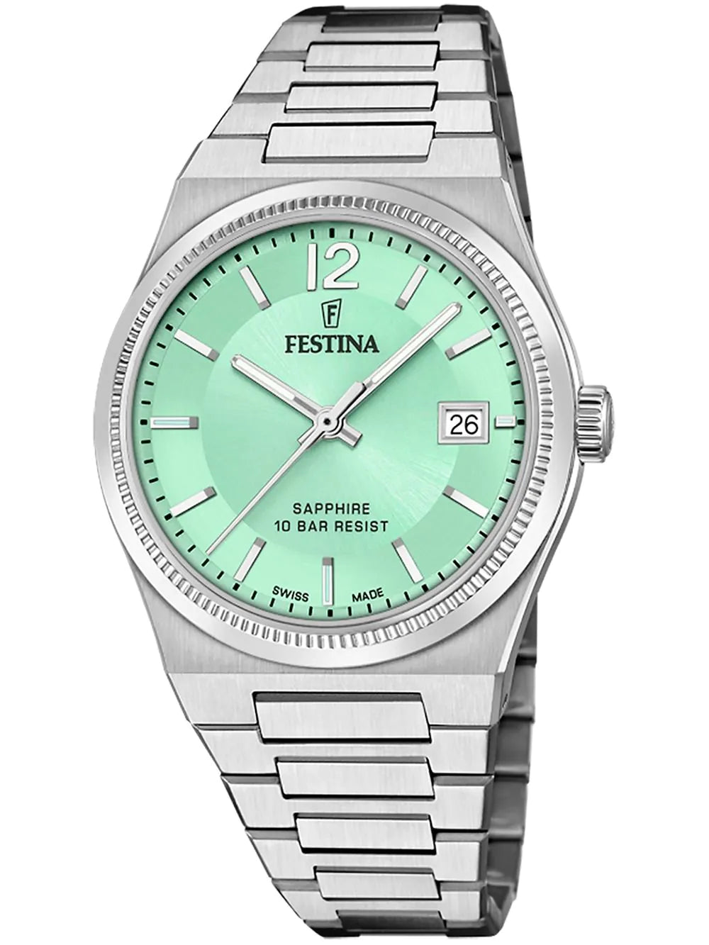 Festina F20035/3 Ladies Watch Swiss Made Rivé 35mm 10ATM