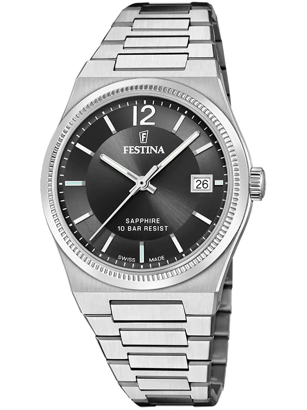 Festina F20035/6 Ladies Watch Swiss Made Rivé 35mm 10ATM