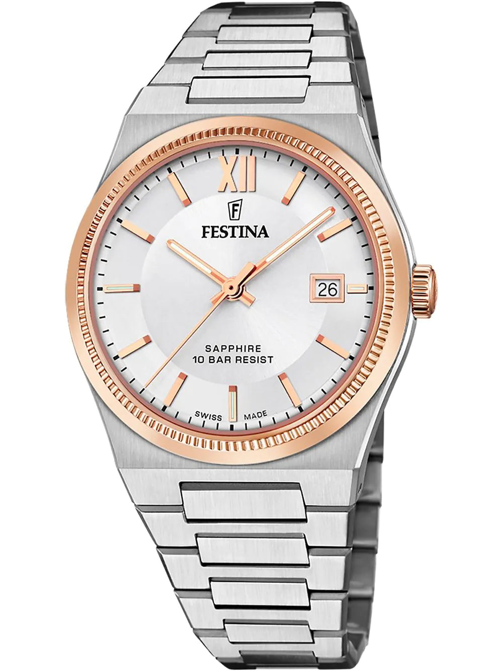 Festina F20036/1 Mens Watch Swiss Made Rivé 40mm 10ATM