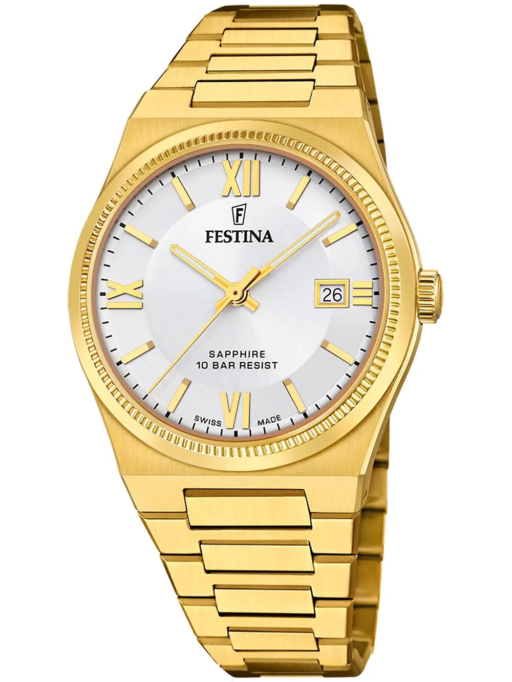 Festina F20038/1 Mens Watch Swiss Made Rivé 40mm 10ATM