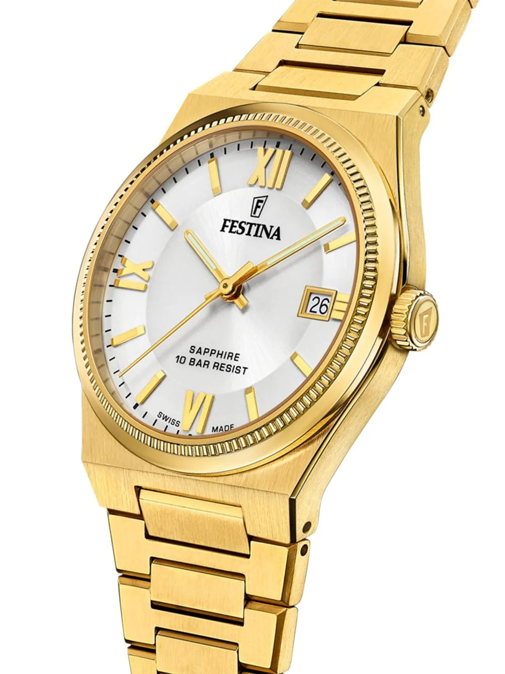 Festina F20038/1 Mens Watch Swiss Made Rivé 40mm 10ATM