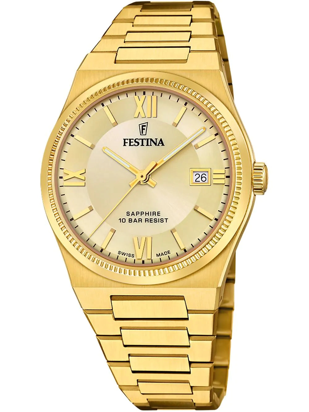 Festina F20038/2 Mens Watch Swiss Made Rivé 40mm 10ATM