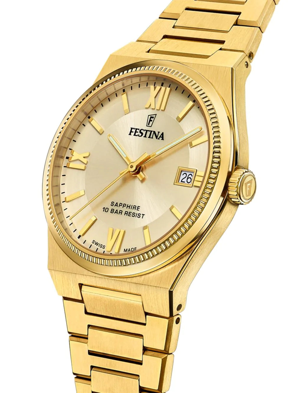 Festina F20038/2 Mens Watch Swiss Made Rivé 40mm 10ATM