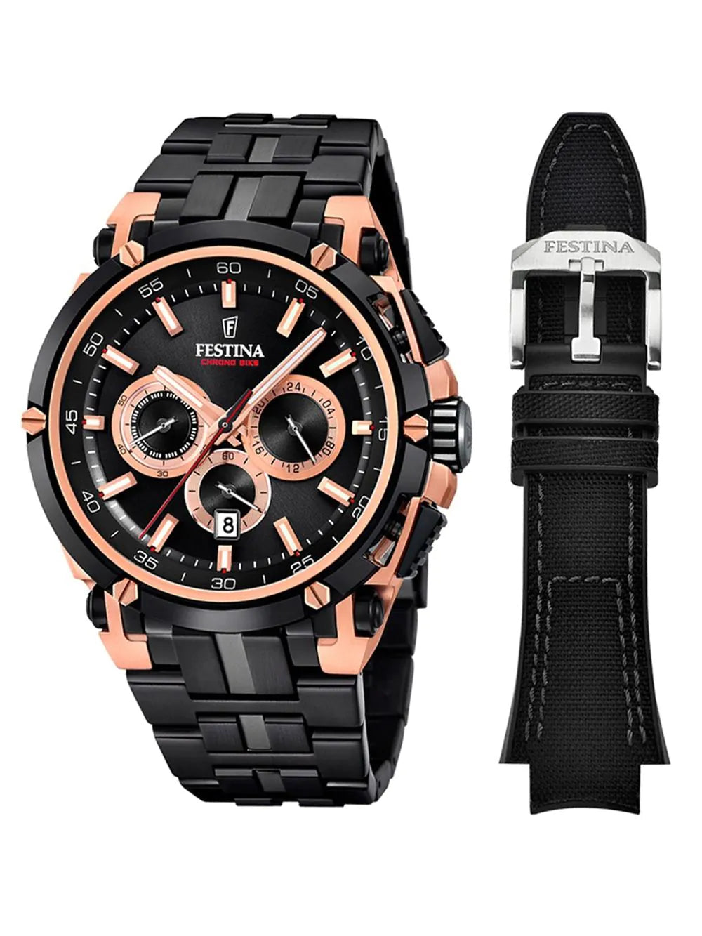 Festina F20329/1 Chronograph Mens Watch Bike Special Edition + 2nd Strap