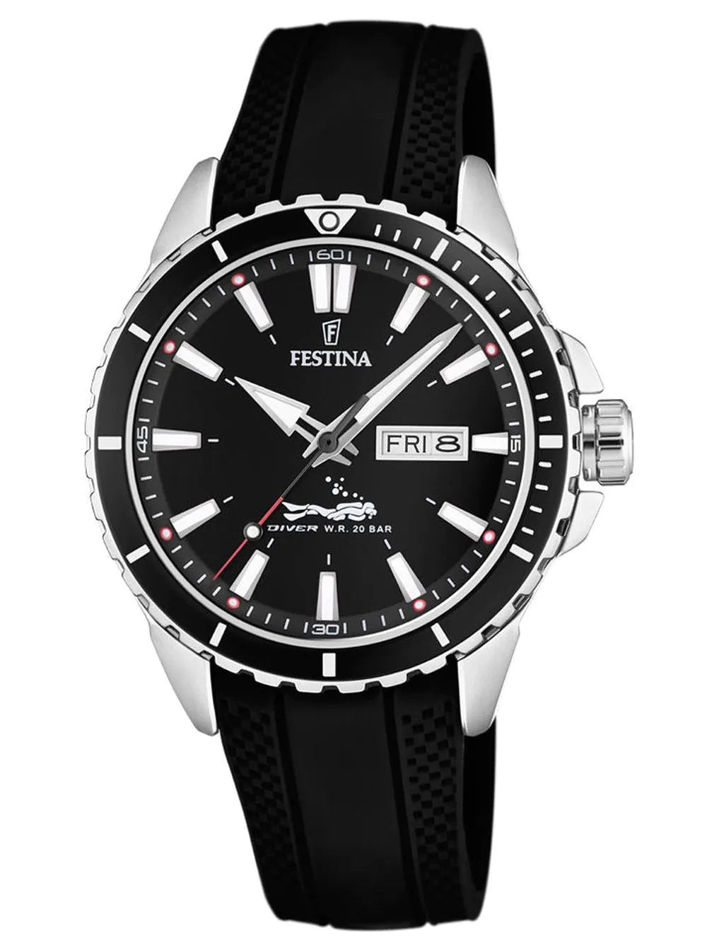 Festina F20378/1 Diver's Watch Mens Watch 45mm 20ATM