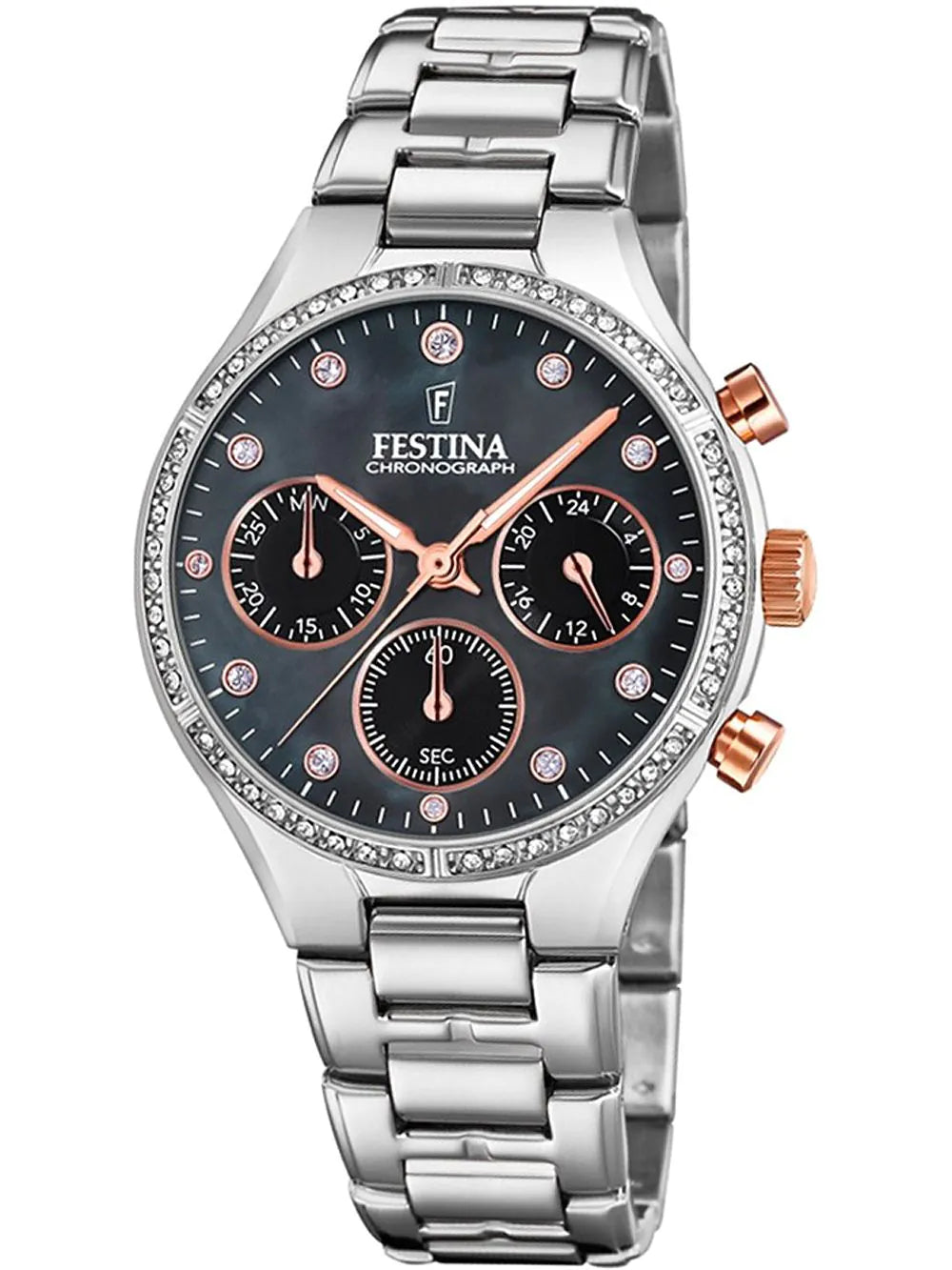 Festina F20401/4 Boyfriend Chronograph Ladies Watch 36mm 5ATM