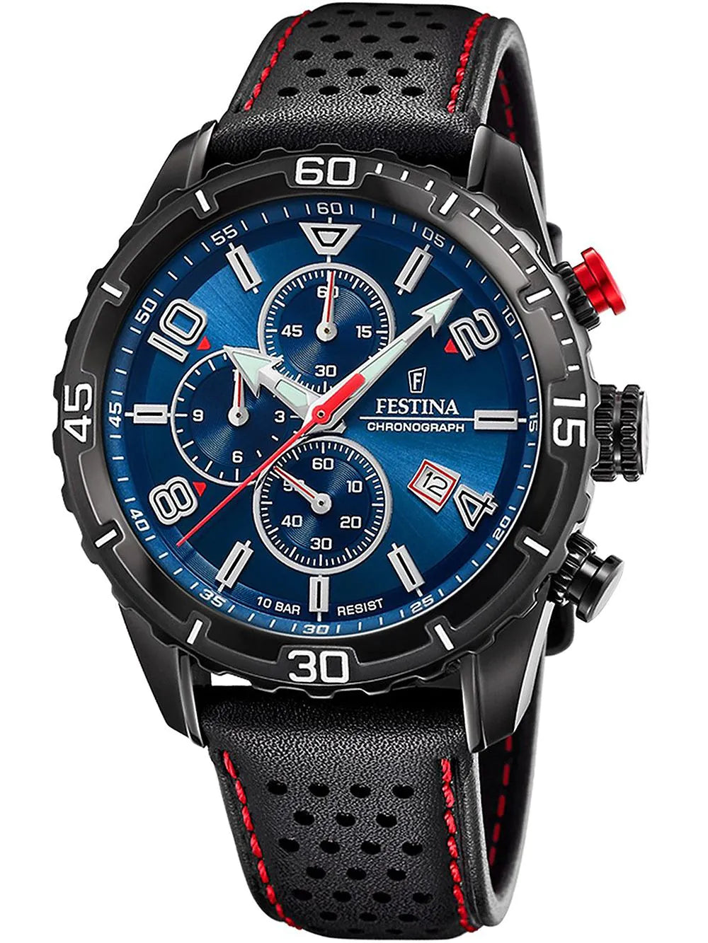 Festina F20519/2 Timeless Chronograph Mens Watch 44mm 10ATM
