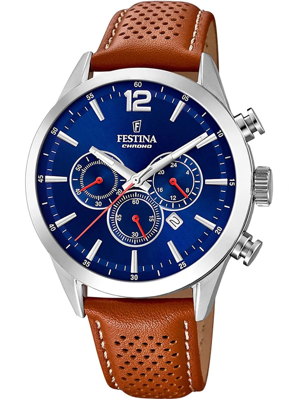 Festina F20542/3 Timeless Chronograph Mens Watch 44mm 5ATM