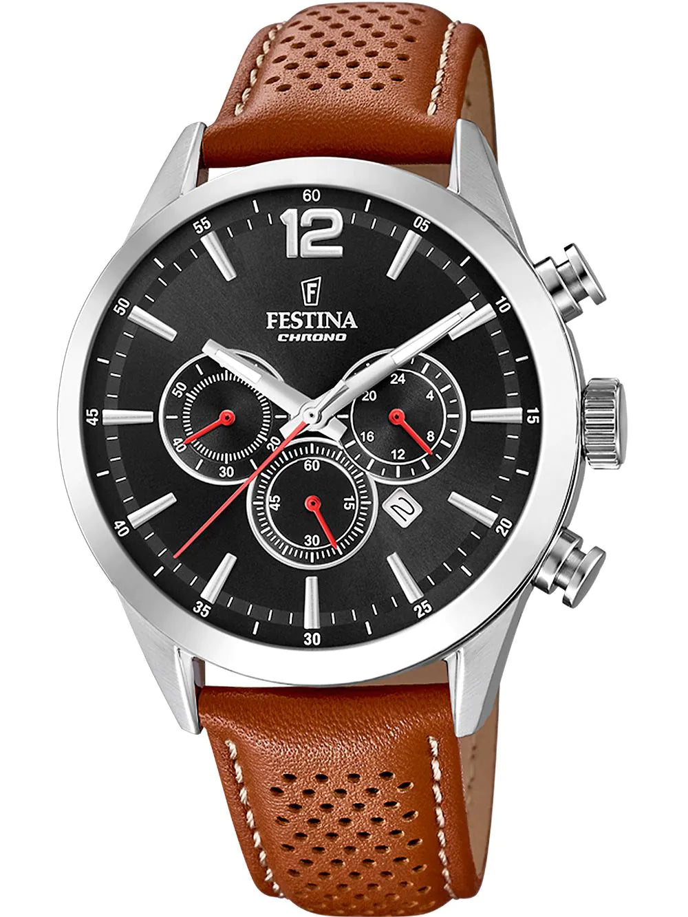 Festina F20542/6 Timeless Chronograph Mens Watch 44mm 5ATM