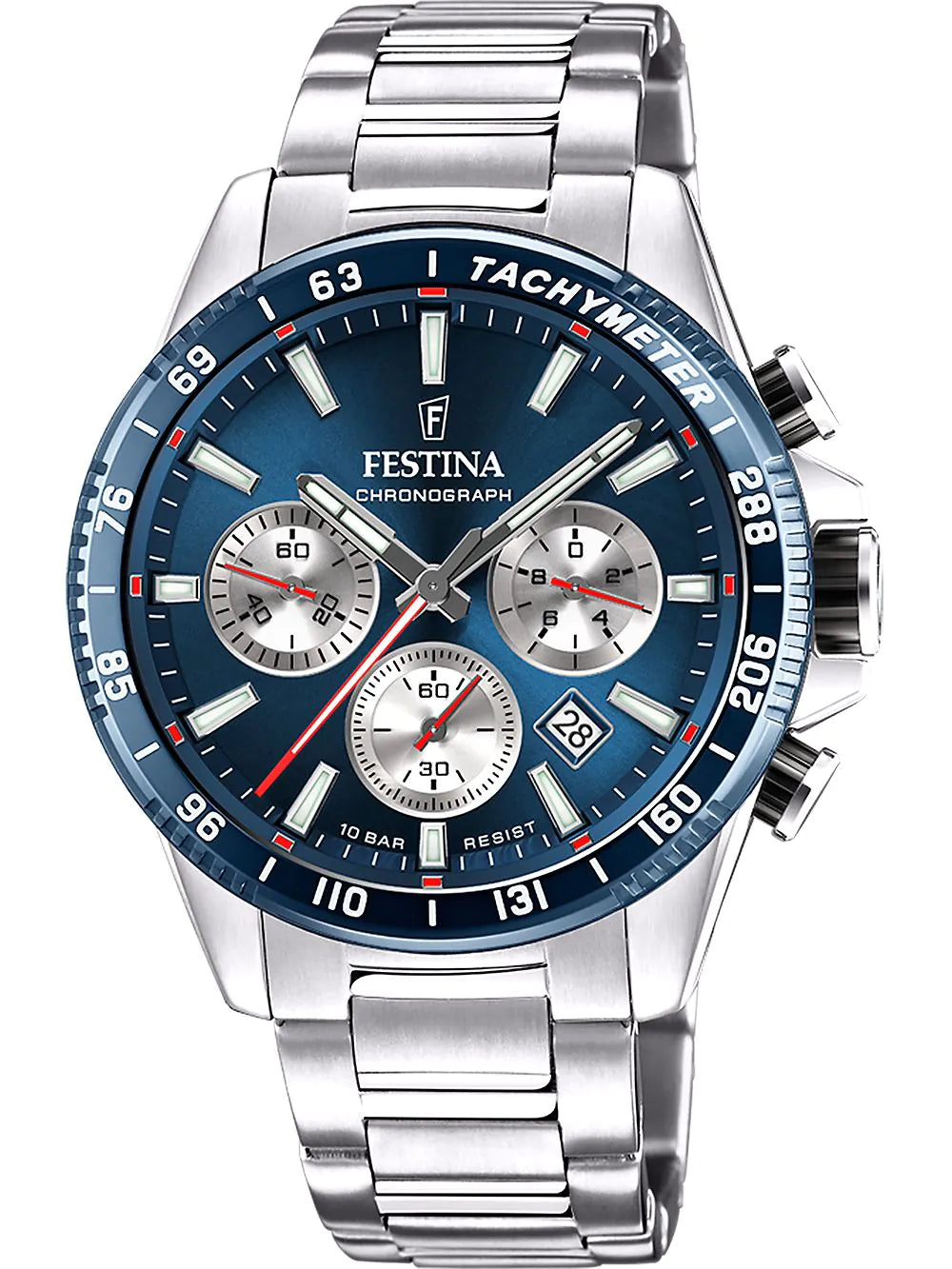 Festina F20560/2 Timeless Chronograph Mens Watch 45mm 10ATM