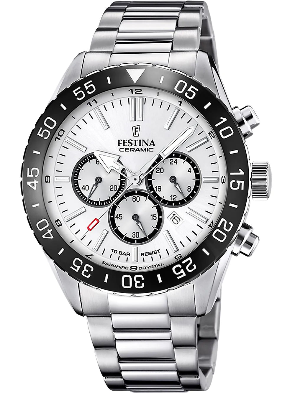 Festina F20575/1 Chronograph Ceramic Mens Watch 44 mm