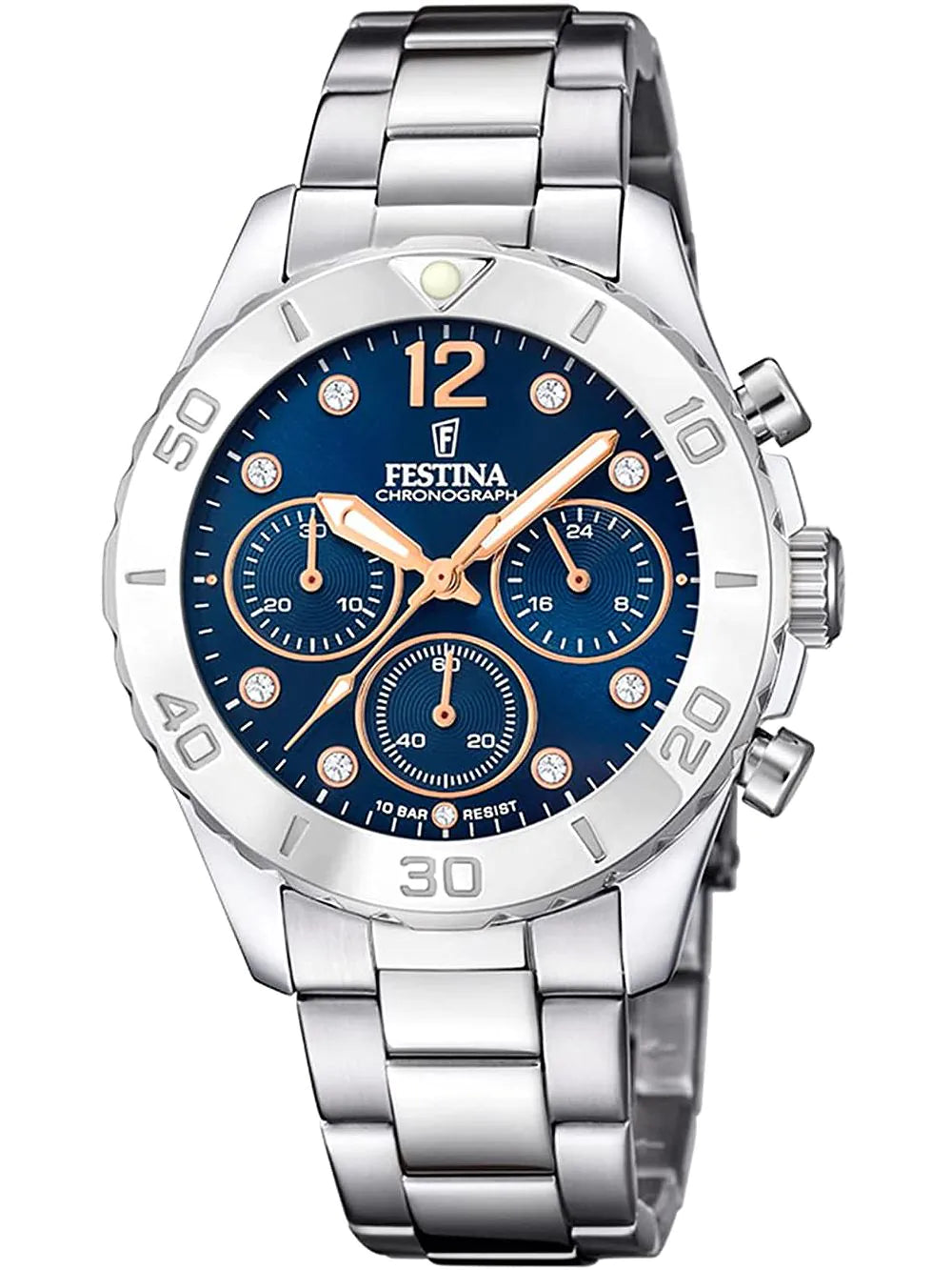 Festina F20603/3 Ladies Watch Boyfriend Collection Chronograph 39 mm
