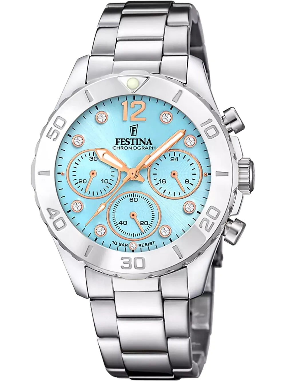 Festina F20603/4 Ladies watch Boyfriend Chronograph 39mm 10ATM