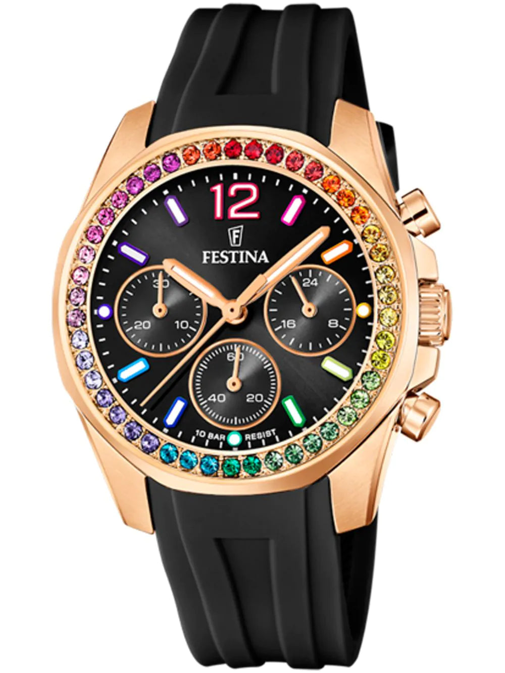 Festina F20611/3 Boyfriend Chronograph Ladies Watch 38mm 10ATM