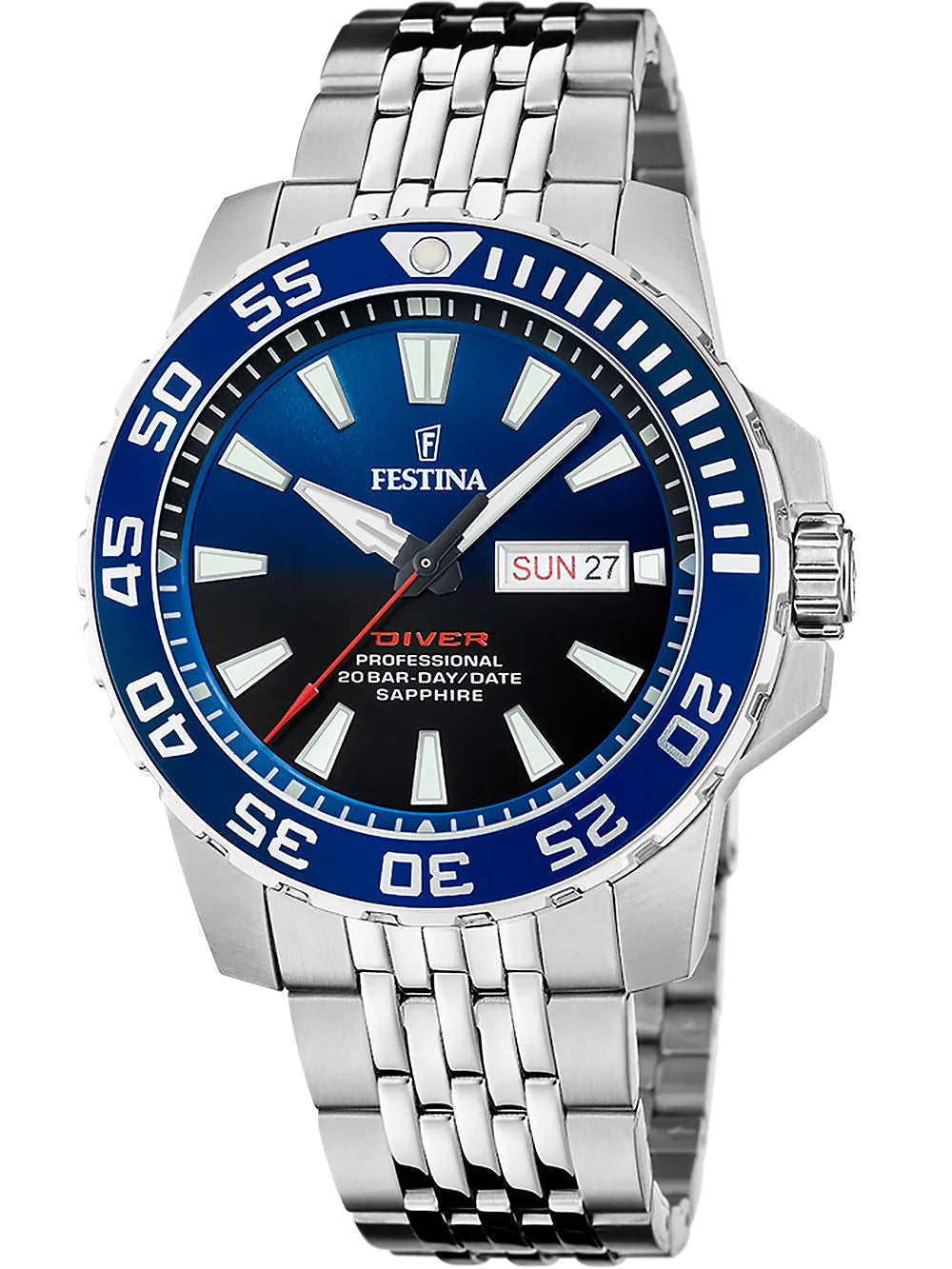 Festina F20661/1 Diver Mens Diving Watch 45mm 20ATM