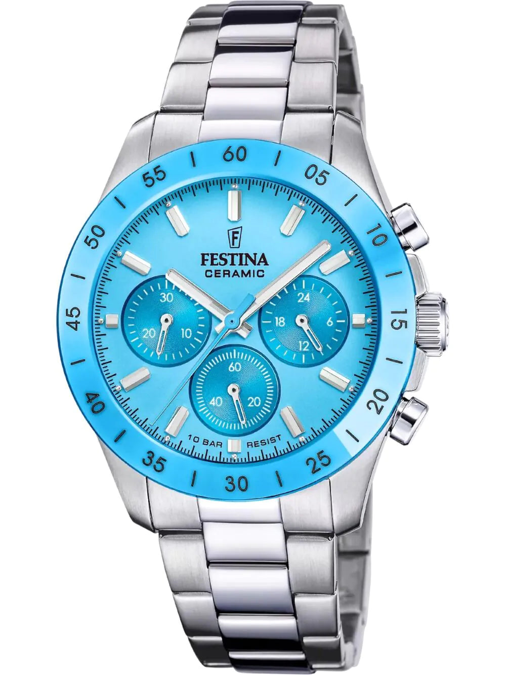 Festina F20693/3 Ladies watch Ceramic Chronograph 39mm 10ATM