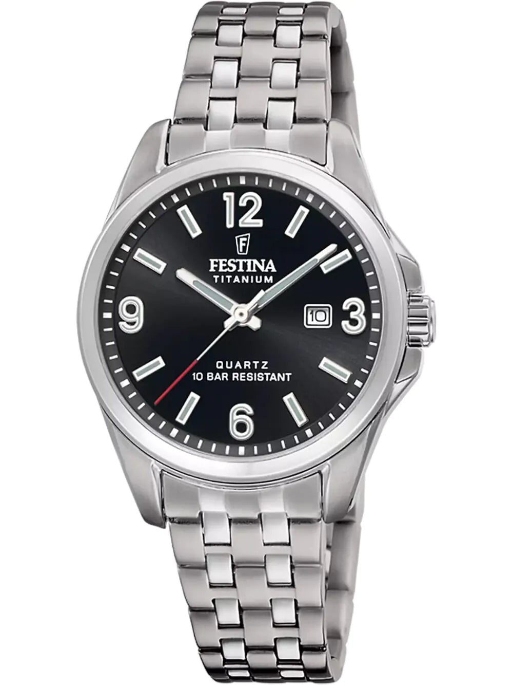 Festina F20697/3 Ladies Watch Quartz Titanium 39mm 10ATM