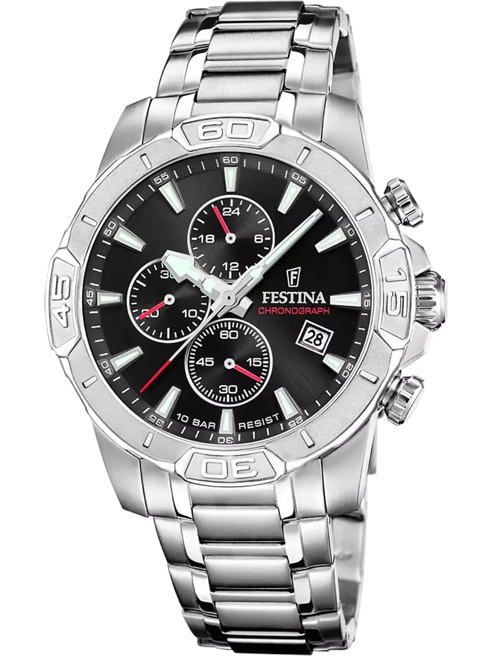 Festina F20704/3 Mens Watch Timeless Chronograph 45mm 10ATM