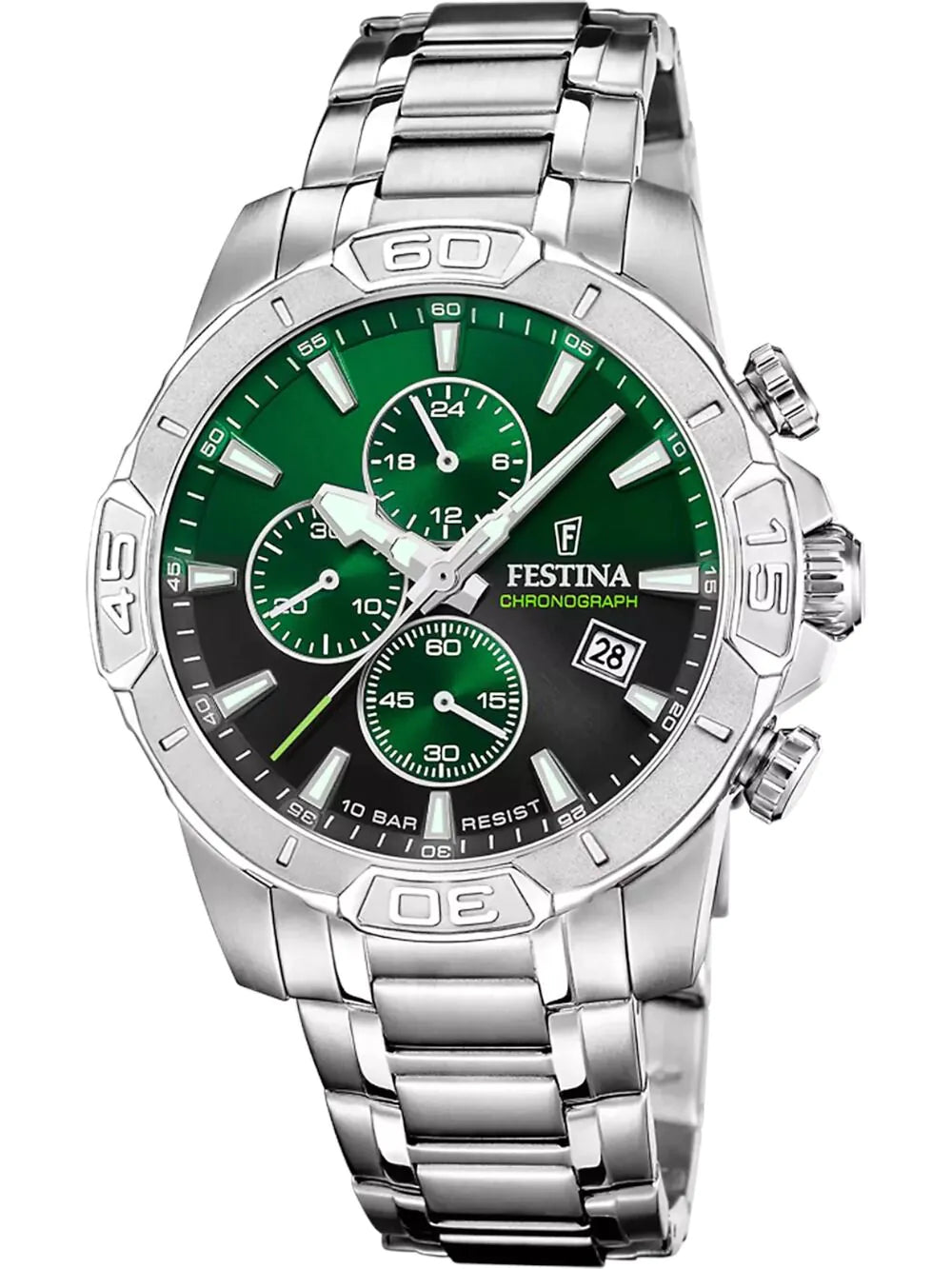 Festina F20704/5 Mens Watch Timeless Chronograph 45mm 10ATM